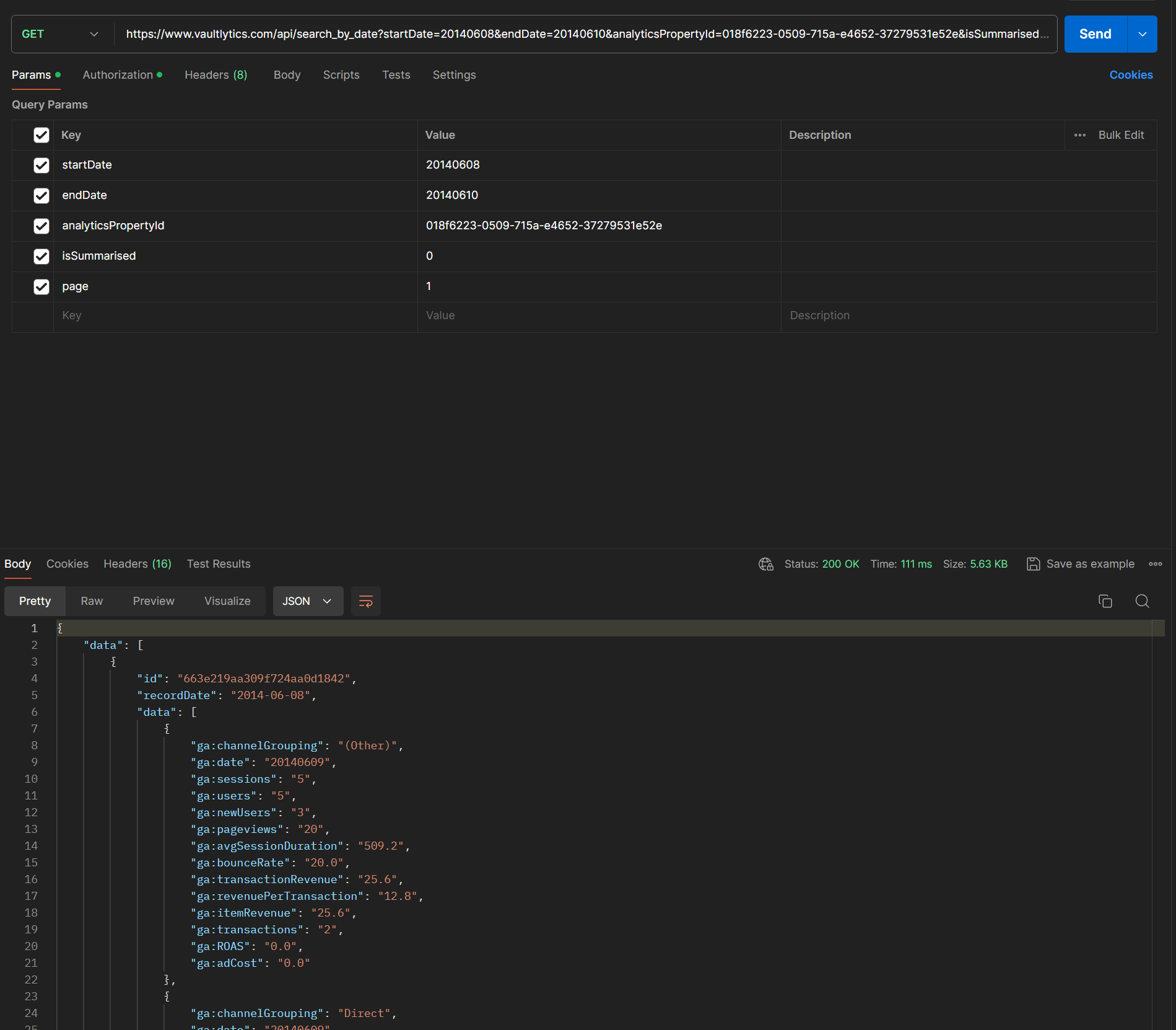 Analytics Setup